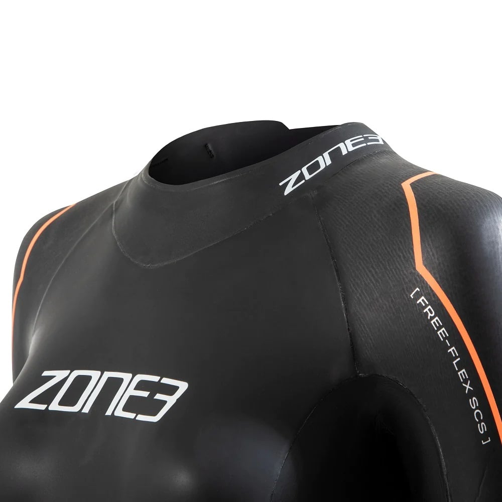 ZONE3 Women's Thermal Aspire Swim Wetsuit - Black/Orange