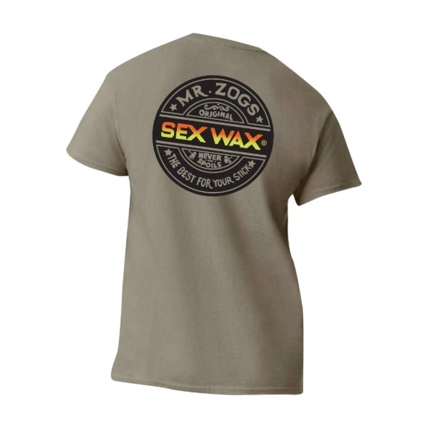 Sexwax Word Fade Orange Tee in Prairie Dust
