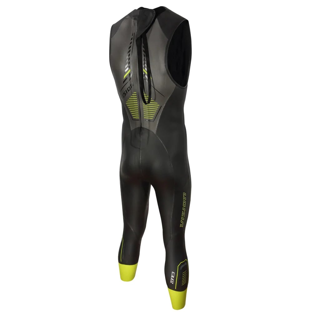ZONE3 Men's Vision Sleeveless Wetsuit - Black