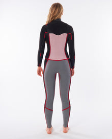 Rip Curl Dawn Patrol 4/3mm Women's Chest Zip Wetsuit - Black