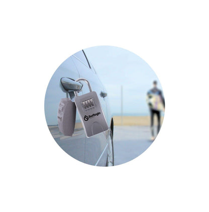 Surflogic Maxi Key Safe Lock - Silver - lock