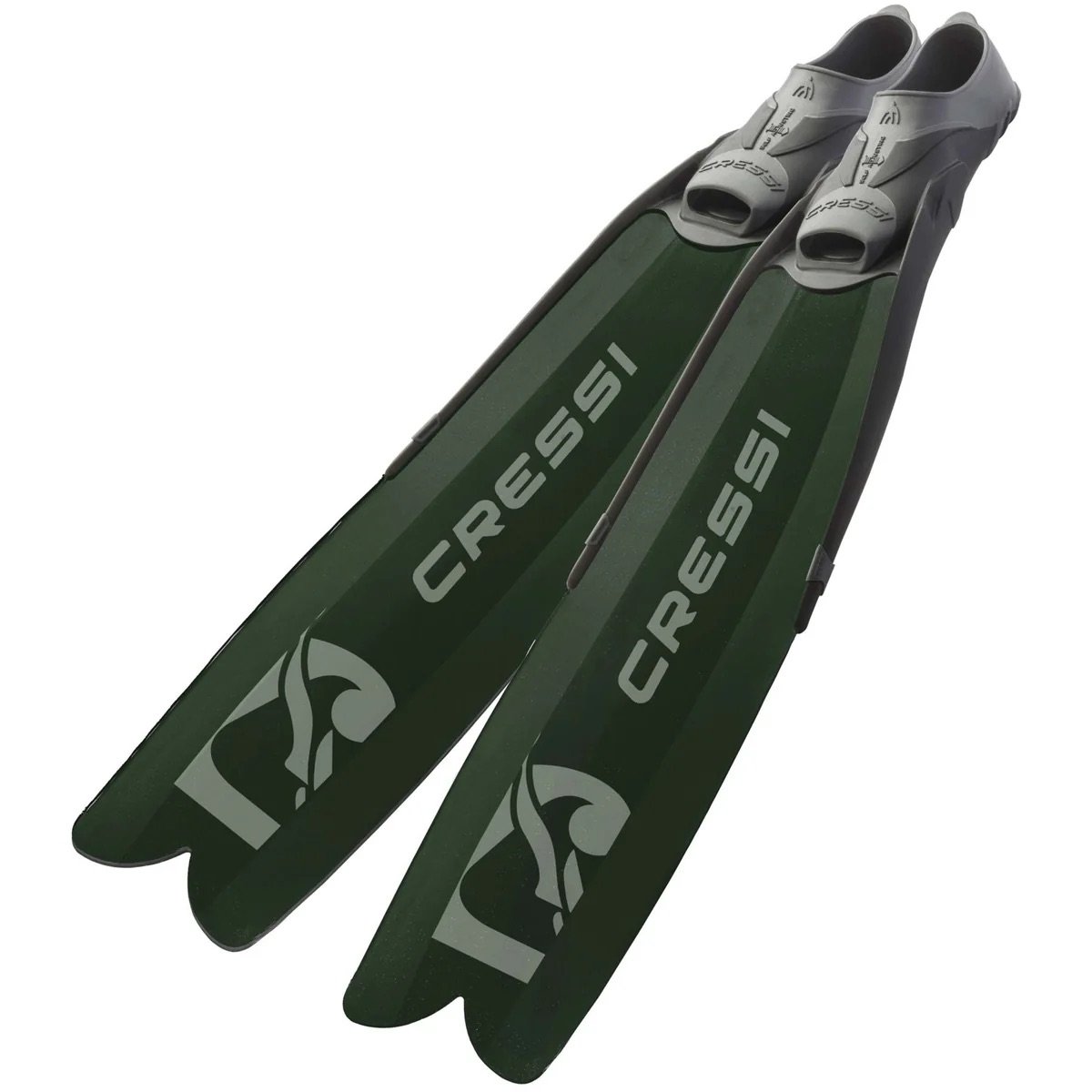 Cressi Gara Modular Boost Dive Fins in Green