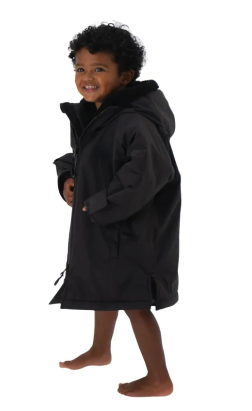 Beachbum Brobe Kids Changing Robe - Charcoal