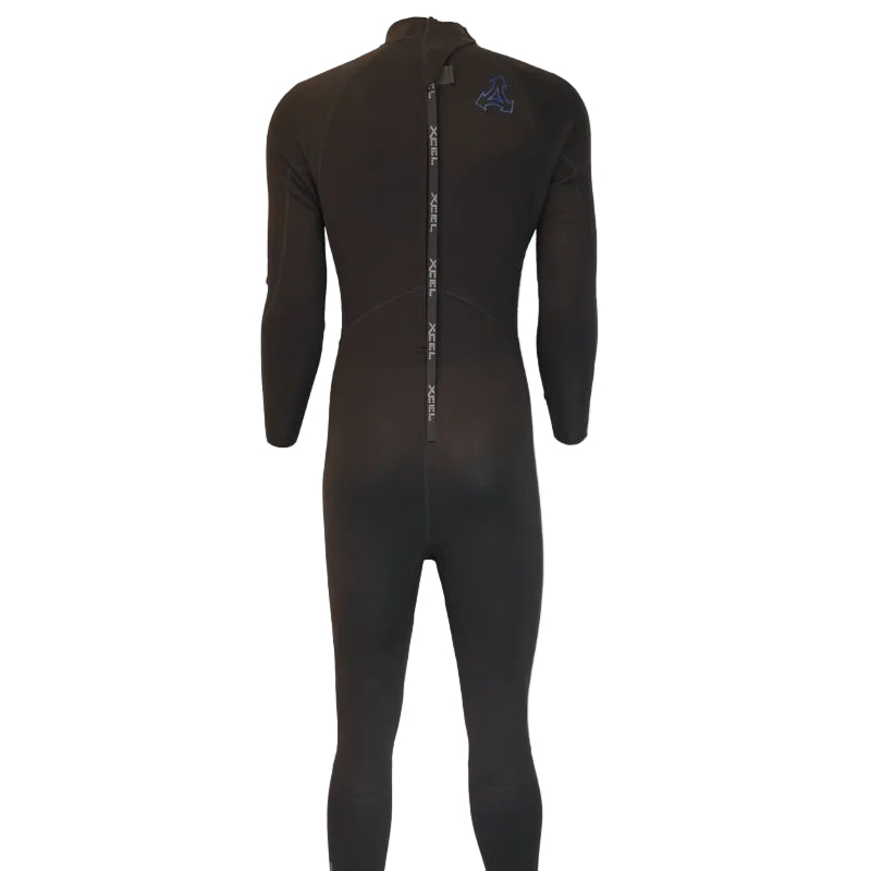 Xcel Axis 3/2mm Men's Flatlock Back Zip Wetsuit - Black
