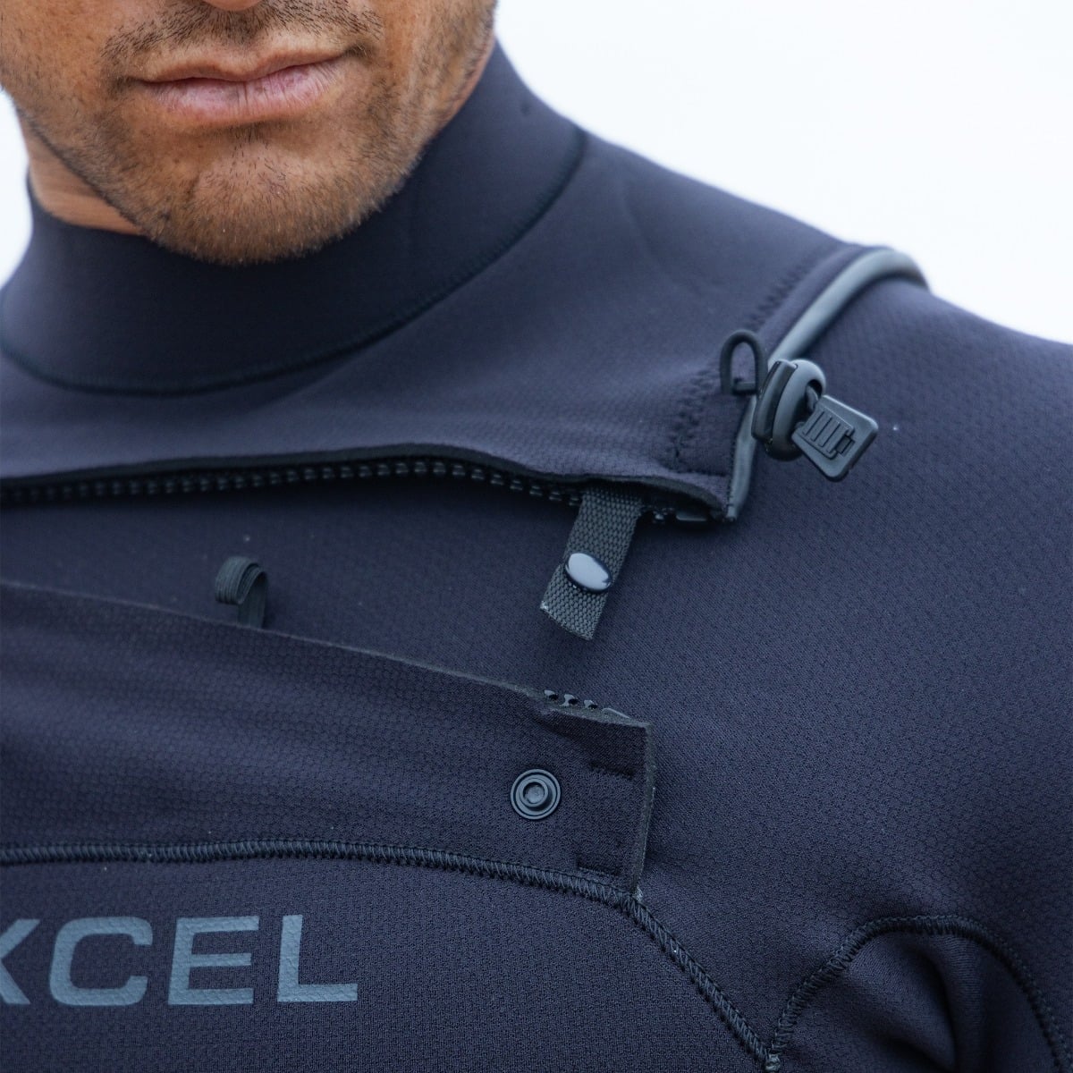 Xcel Comp + 3/2mm Men's Chest Zip Summer Wetsuit 2026 - Black