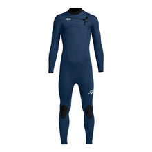 Xcel Comp 4/3mm Youth Chest Zip Wetsuit - Midnight Blue - Front