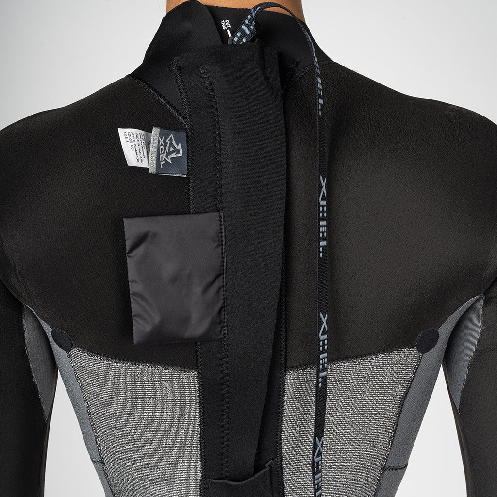 Xcel Axis Women's Back Zip 5/4mm Wetsuit 2025 - Black/Black Flower Print