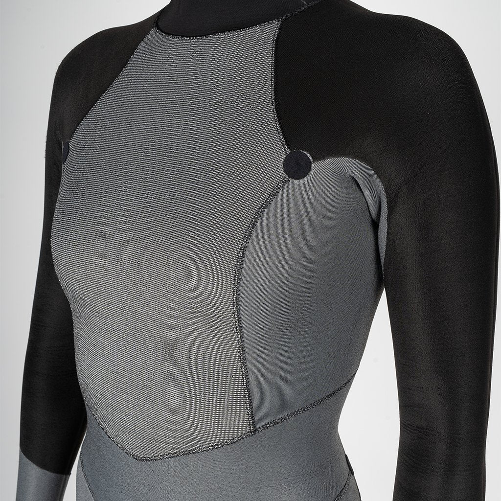 Xcel Axis Women's Back Zip 5/4mm Wetsuit 2025 - Black/Black Flower Print