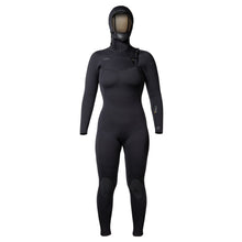 Xcel Comp + 5/4mm Womens Hooded Chest Zip Winter Wetsuit - Black