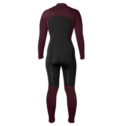 Xcel Comp 4/3mm Women's Chest Zip Wetsuit 2025 - Black/Wine