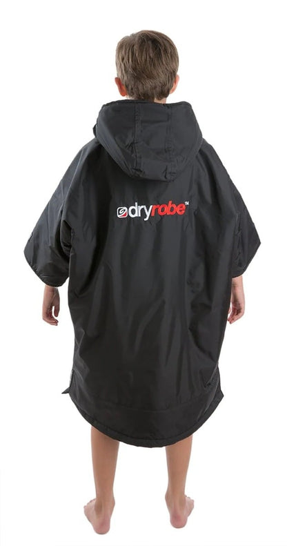Dryrobe Advance Kids Short Sleeve - Age 5-9 - Black/Grey