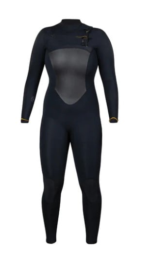 Xcel Drylock 5/4mm Womens Winter Chest Zip Wetsuit - Black