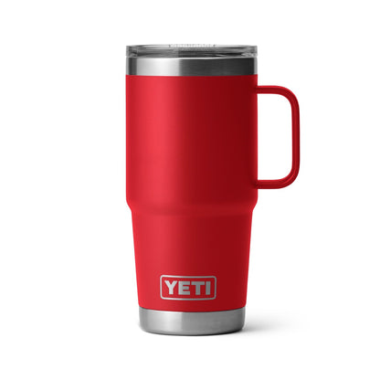 Yeti Rambler 20oz Travel Mug with Stronghold Lid in Rescue Red