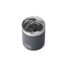 Yeti Rambler 10oz Stackable Lowball With Mugslider - Charcoal