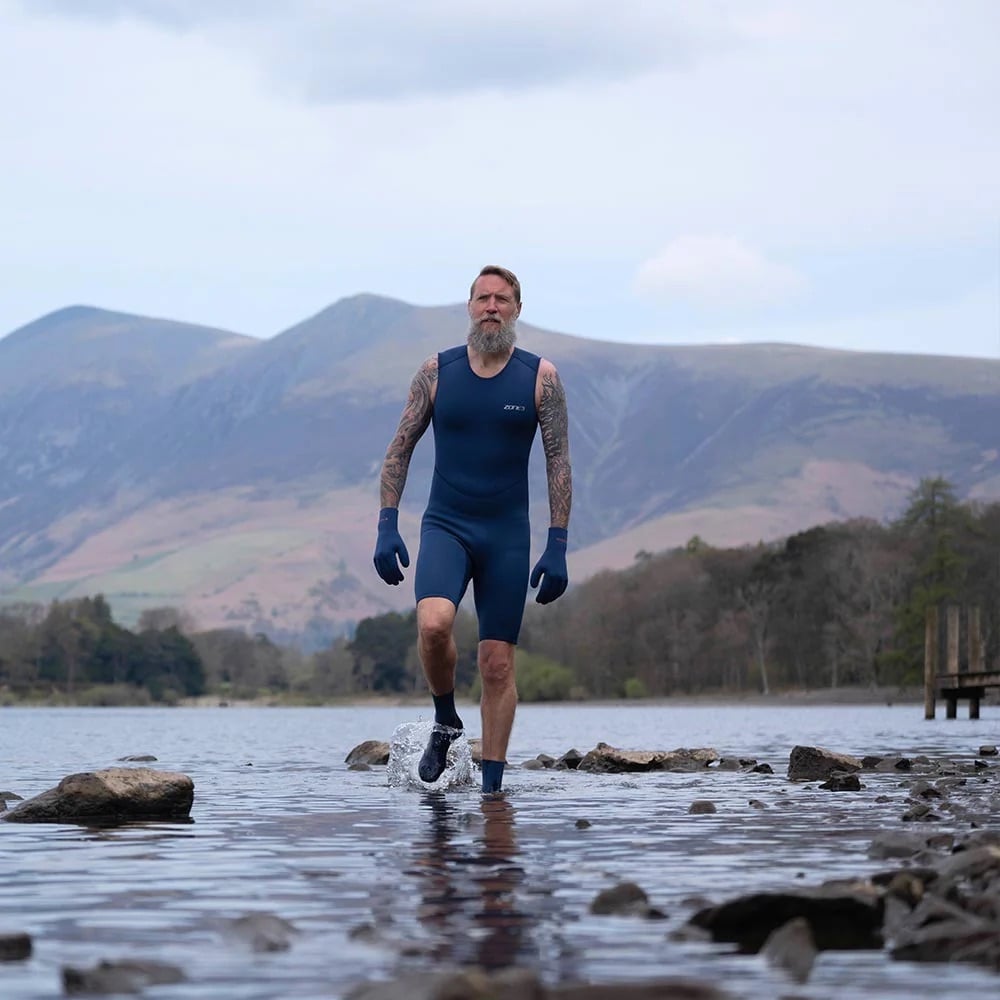 ZONE3 Yulex Swim Socks - Navy