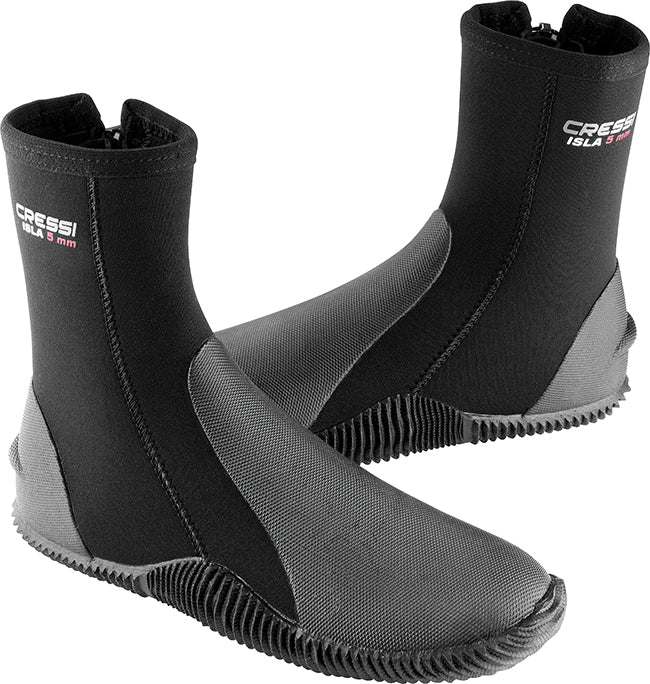Cressi Isla 3/5mm Diving Boots 2021 - Black - Full View