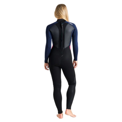 C-Skins Element 3/2mm Women's Back Zip Wetsuit - Slate/Coral