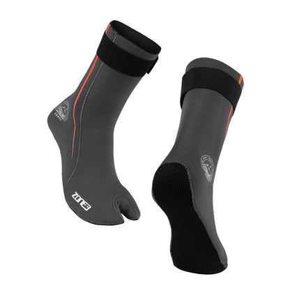 ZONE3 Active-Flex 3mm Swim Sock in Grey