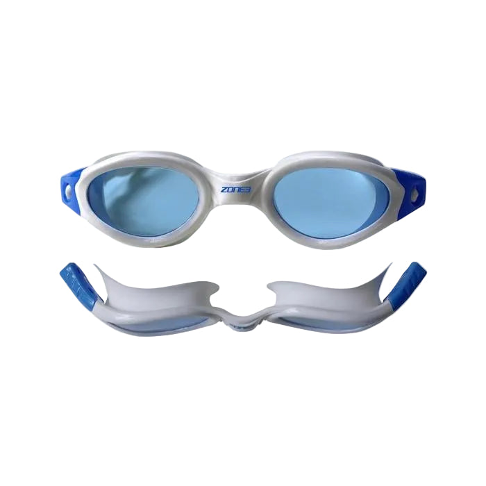 ZONE3 Apollo Goggles Tinted Lens - White/Blue