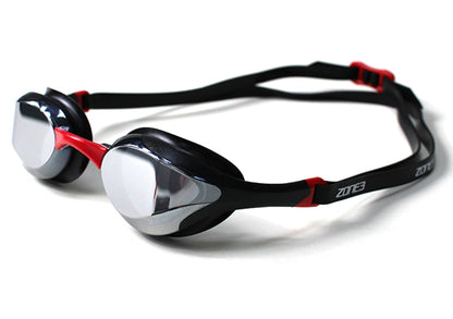 Zone 3 Volare Streamline Racing Swim Goggles 2021 - Black/Red - Side View