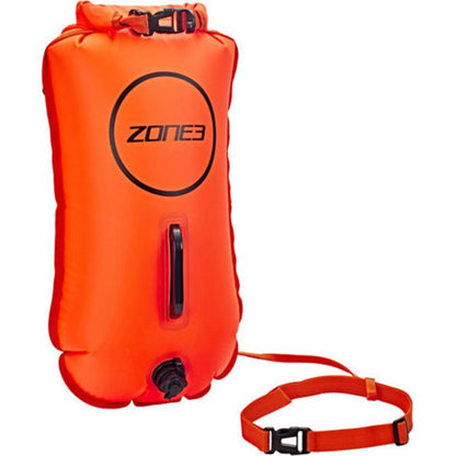 Zone 3 Swim Safety Buoy Dry Bag Orange - 28L - Close up Front
