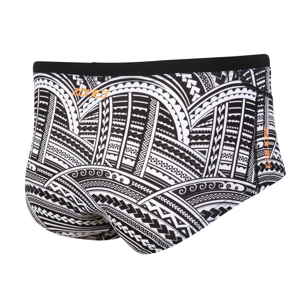 Zone3 Kona Speed Swim Briefs - Black/White - Back