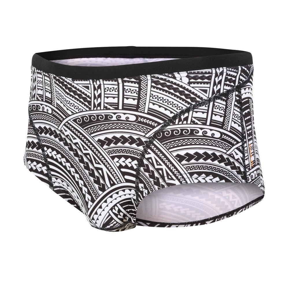 Zone3 Kona Speed Swim Briefs - Black/White - Front