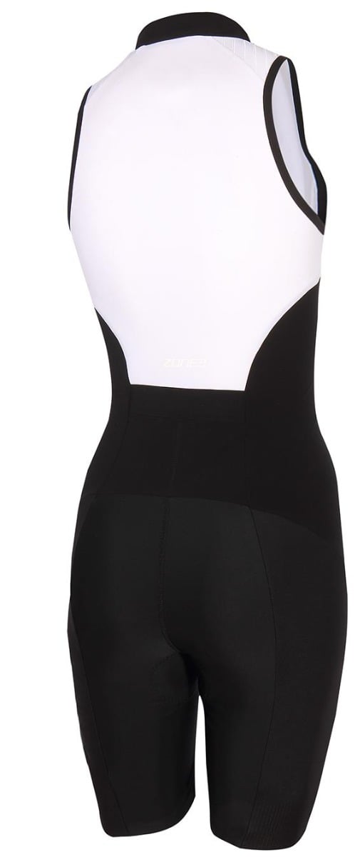 Zone 3 Lava Womens Sleeveless Distance Trisuit 2021 - Black/White - Back