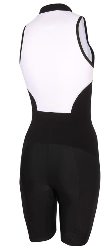 Zone 3 Lava Womens Sleeveless Distance Trisuit 2021 - Black/White - Back